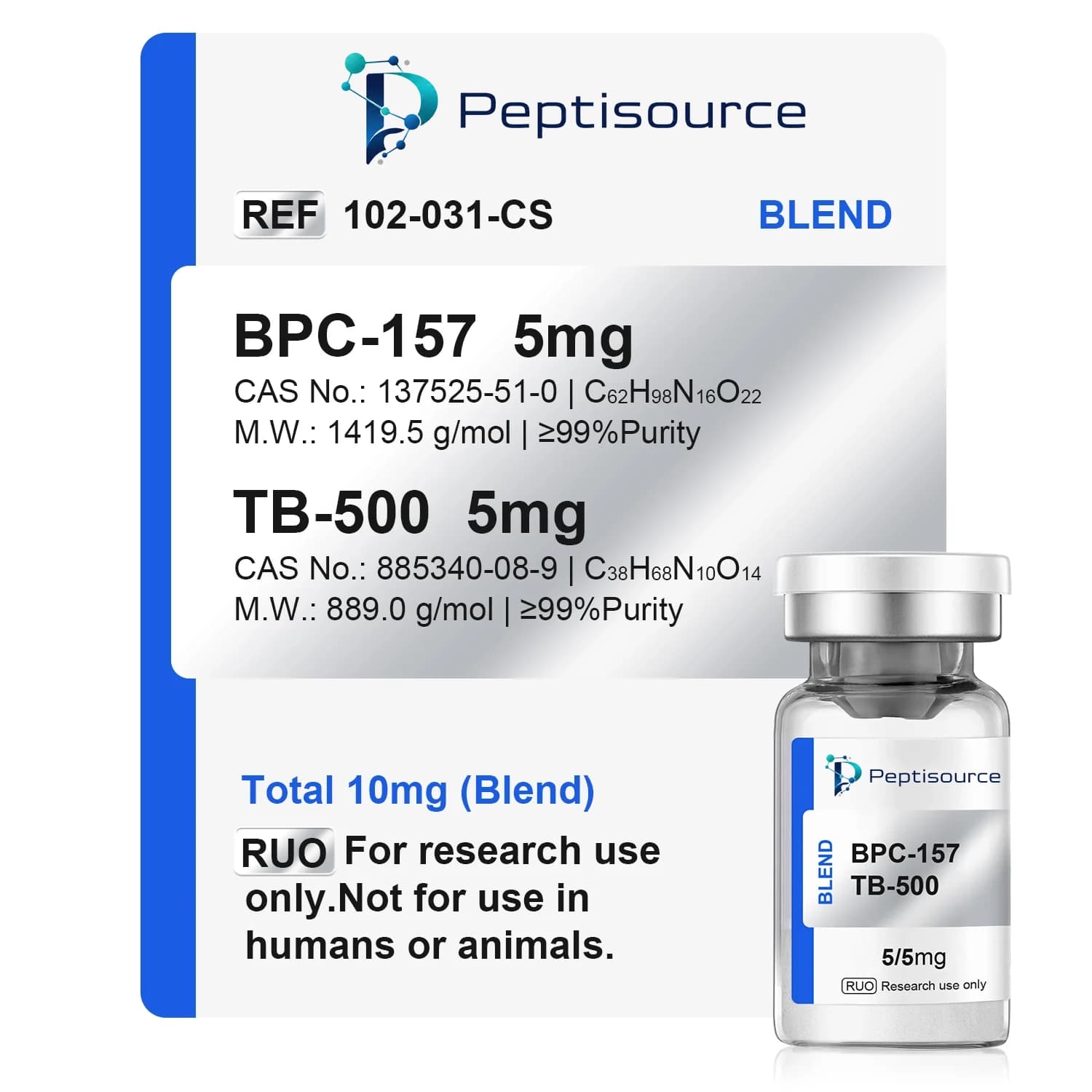 BPC157，TB500 5mg＋5mg（Blend） 2