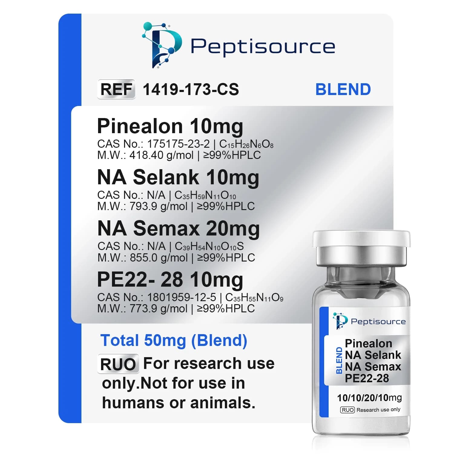 illumineuro (Pinealon/NA Selank/NA Seamx/PE22- 28) 50mg Blend 2